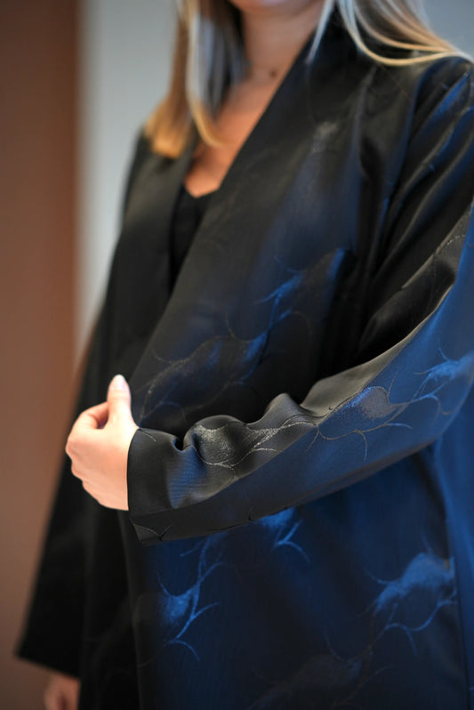 The Midnight Noir Jacquard Abaya