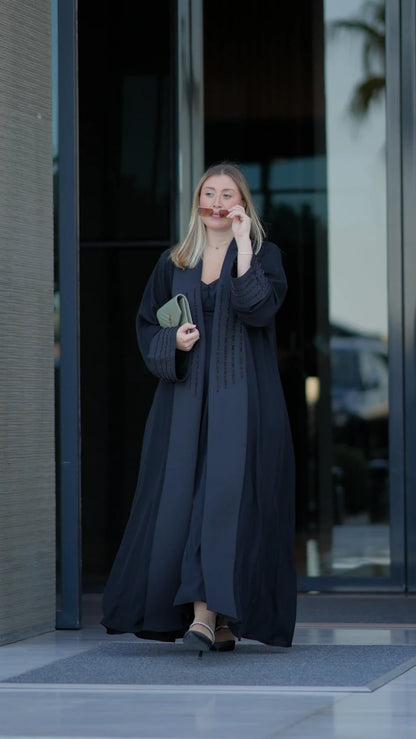 The Obsidian Beaded Abaya
