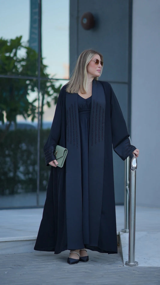 The Obsidian Beaded Abaya