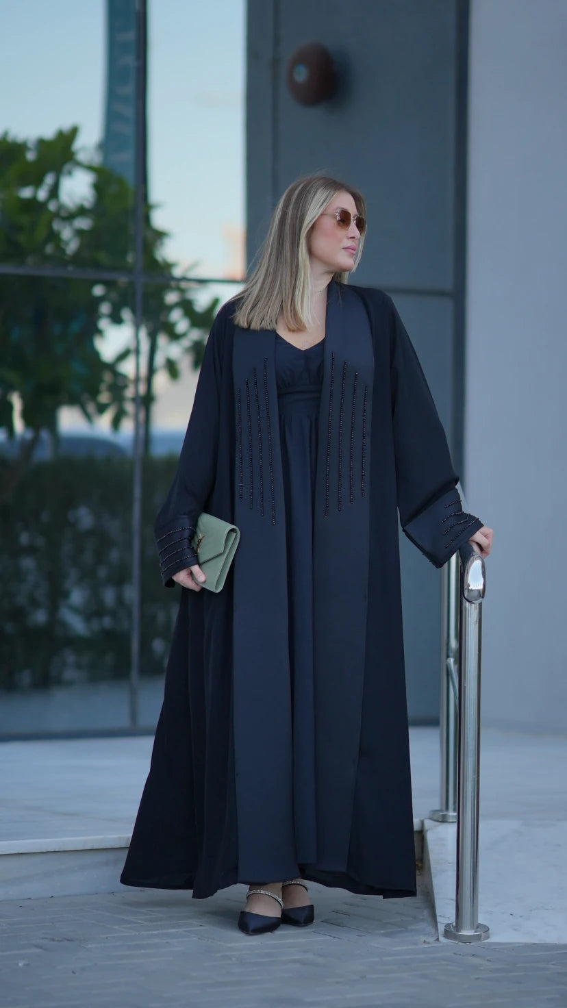 The Obsidian Beaded Abaya