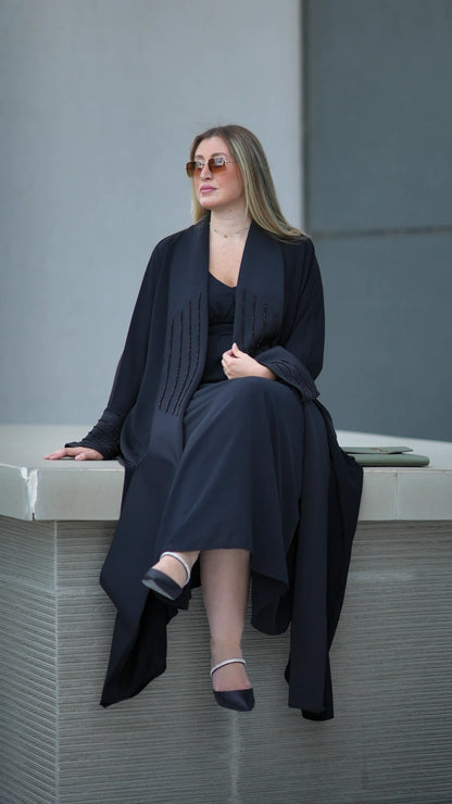 The Obsidian Beaded Abaya