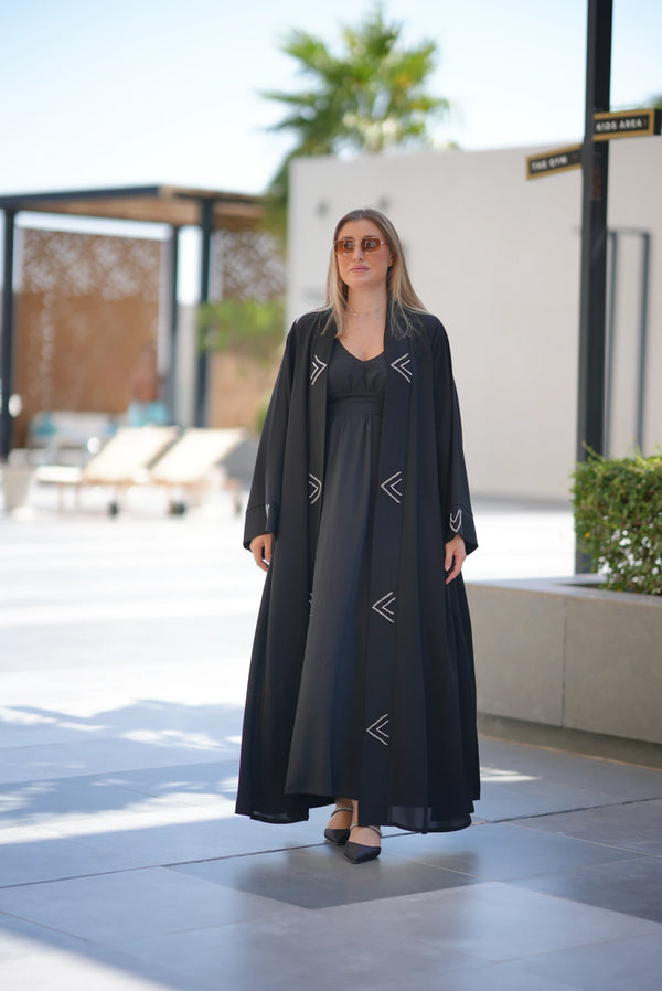 The Crystal Chevron Abaya