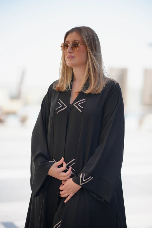 The Crystal Chevron Abaya
