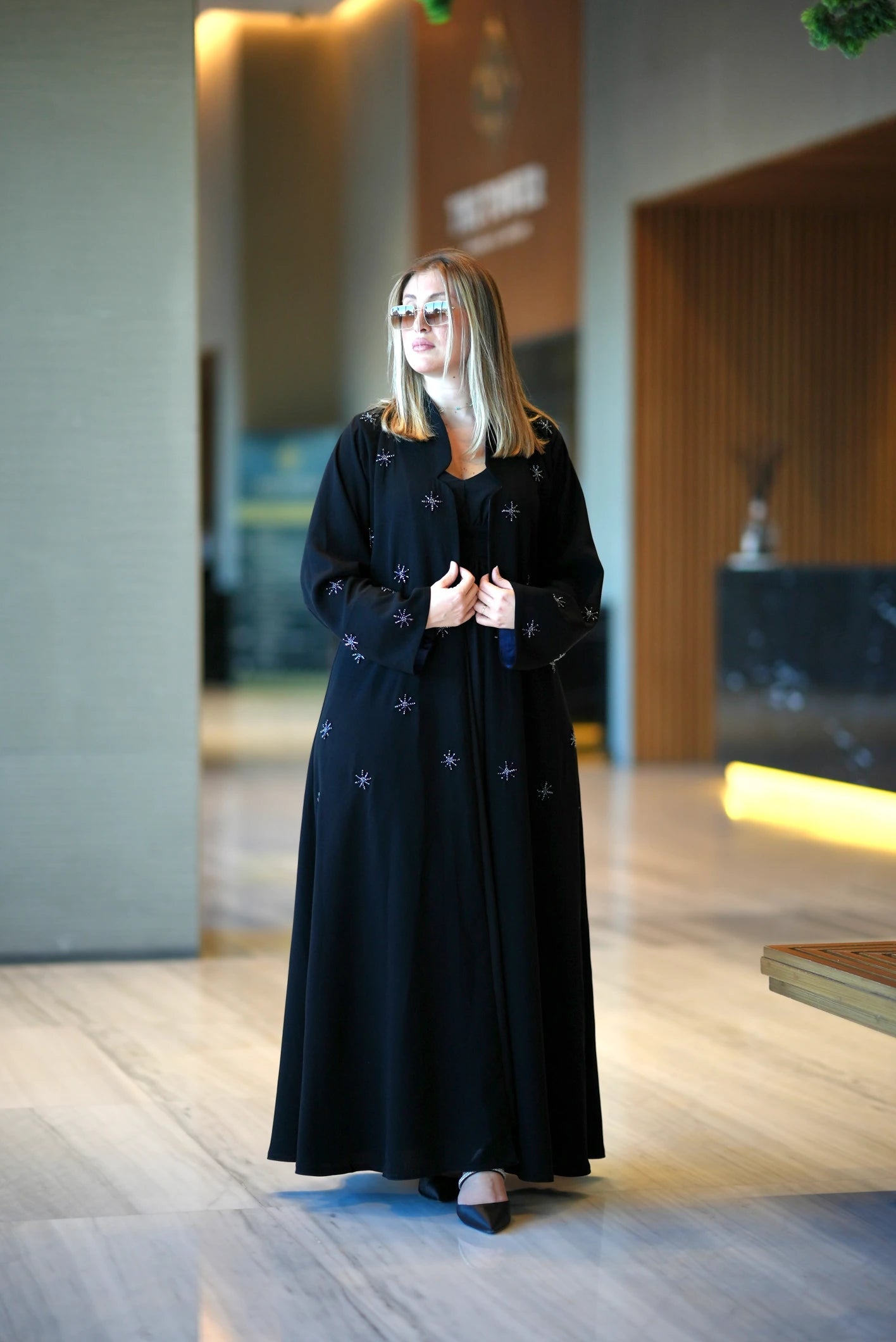The Celestial Starburst Abaya