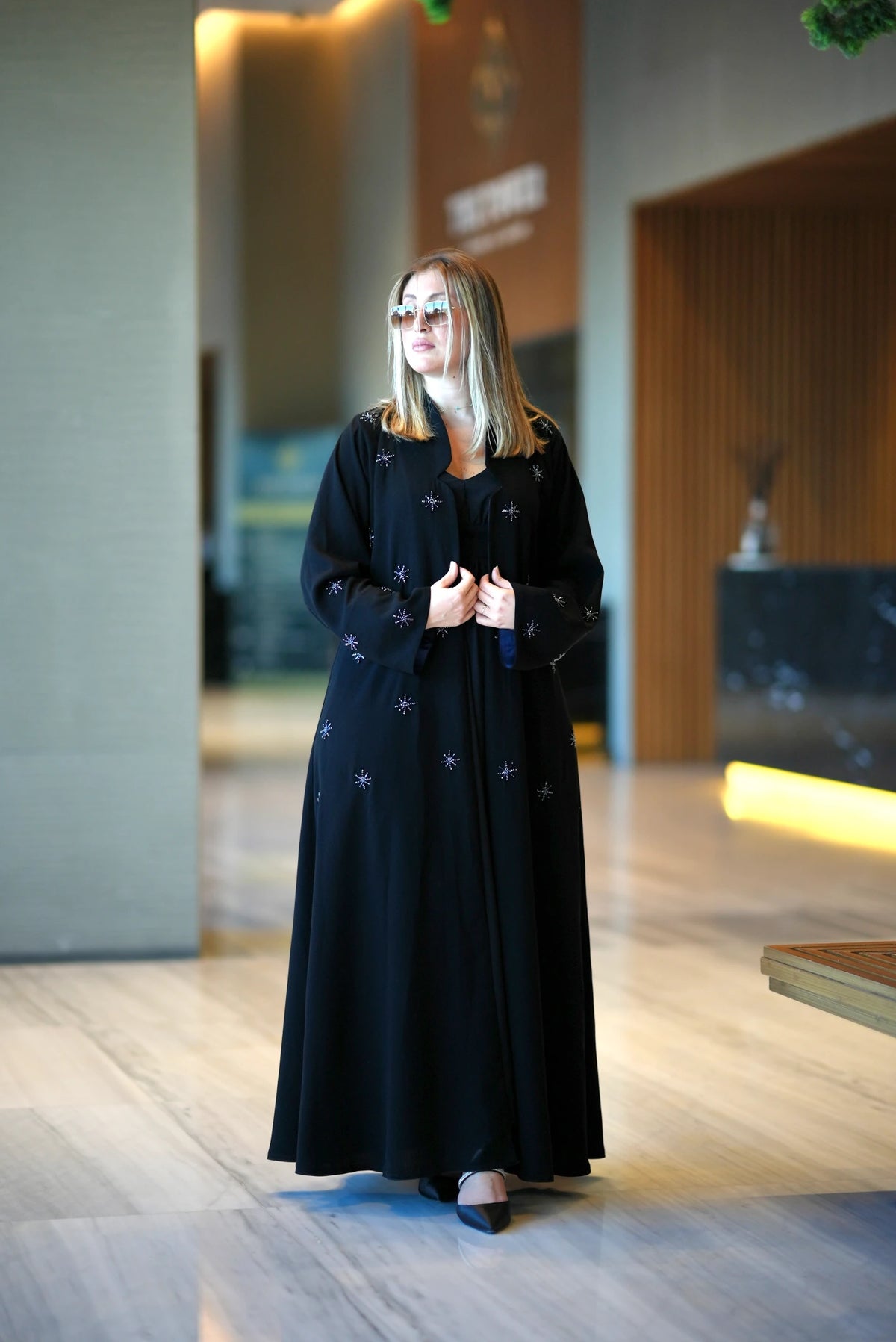 The Celestial Starburst Abaya