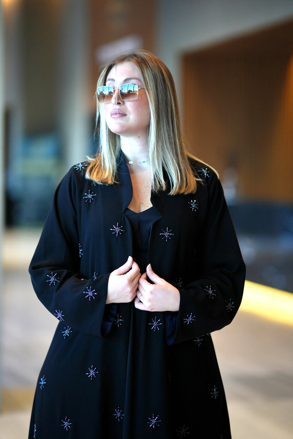 The Celestial Starburst Abaya