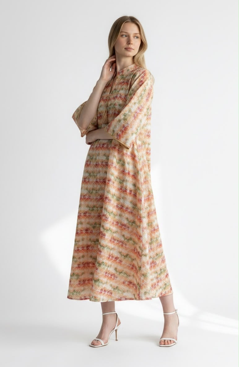 The Sunset Mist Kaftan Dress
